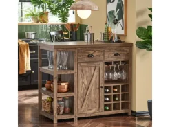 SoBuy Kommode^Kücheninsel Freistehend Küchenschrank Sideboard Buffet Vintage SVW20-N