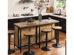 SoBuy Vitrinen^Kücheninsel Freistehend Küchenschrank Sideboard 170x89x60cm KNL01-F