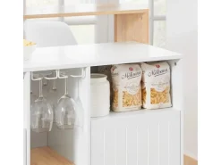 SoBuy Kücheninsel Küchenschrank Kommode Sideboard Buffet KNL07-WN