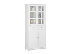 SoBuy Küchenschrank Hochschrank Badezimmerschrank Buffet Kommode FSB76-W