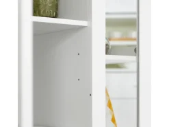 SoBuy Regal Weiß^Küchenwagen Servierwagen mit 3 Ablagefächern Küchenregal 60x90x40cm Weiß FKW75-WN