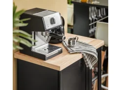 SoBuy Regale Schwarz|Schränke^Küchenwagen Servierwagen mit 3 Ablagefächern Küchenregal 60x90x40cm Schwarz FKW75-SCH