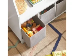 SoBuy Regal Weiß|Bücherregale^Kinder Bücherregal Kinderregal mit Ablagen Aufbewahrungsregal Weiß KMB34-W