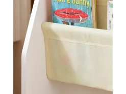 SoBuy Regal Weiß^Kinder-Bücherregal Zeitungsständer mit 4 Ablagen Kinderregal Weiß FRG225-W