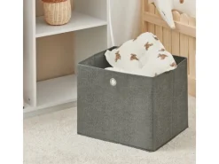 SoBuy Garderoben^Kinderkleiderschrank mit 3 Haken Kleiderständer mit Box KMB40-W