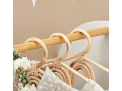 SoBuy Garderoben^Kinderkleiderschrank mit 3 Haken Kleiderständer mit Box KMB40-W