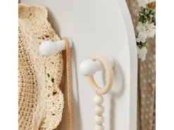 SoBuy Garderoben^Kinderkleiderschrank mit 3 Haken Kleiderständer mit Box KMB40-W