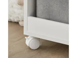 SoBuy Regal Weiß^Kinderregal mit 2 Stoffboxen Bücherregal Aufbewahrungsregal KMB53-W