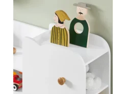 SoBuy Kinderregal mit Elefant-Design Bücherregal Kinderzimmer Weiß KMB62-W