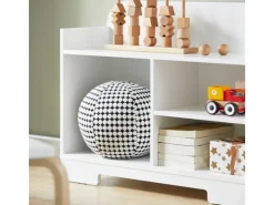 SoBuy Kinderregal mit Elefant-Design Bücherregal Kinderzimmer Weiß KMB62-W