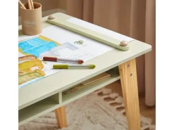 SoBuy Kindertisch mit 2 Stühlen Kindersitzgruppe mit Stauraum Maltisch KMB92-GR