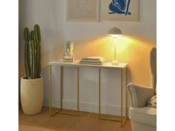 SoBuy Konsolentisch Flurtisch Dekotisch Sideboard Beistelltisch FSB58-G