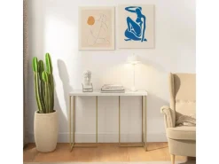 SoBuy Konsolentisch Flurtisch Dekotisch Sideboard Beistelltisch FSB58-G