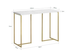 SoBuy Konsolentisch Flurtisch Dekotisch Sideboard Beistelltisch FSB58-G