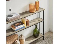 SoBuy Kommode^Konsolentisch mit 3 Ablagen Flurtisch Sideboard Vintage FSB49-PZ