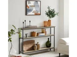 SoBuy Kommode^Konsolentisch mit 3 Ablagen Flurtisch Sideboard Vintage FSB49-PZ