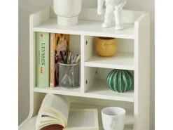 SoBuy Tische^Moderner Nachttisch mit 2 Schubladen Beistelltisch 43x81x36cm Weiß FBT100-W