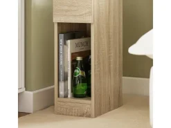 SoBuy Nachttisch mit Schublade Beistelltisch Nachtschrank Natur FBT111-N