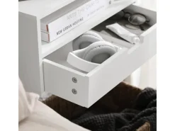 SoBuy Schweberegale^Nachttisch Nachtregal Nachtschrank Wandschrank Hängeschrank NKD03-W