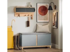 SoBuy Sitzbänke^Schuhbank mit Sitzfläche Sitzbank mit Stauraum Hell FSR117-HG