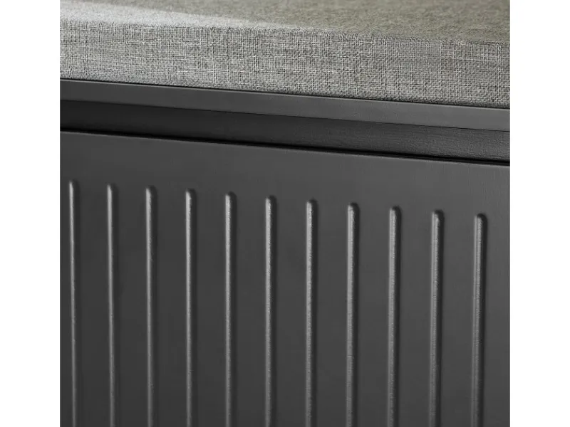 SoBuy Regale Schwarz^Schuhbank mit Sitzfläche Schmal Schuhregal für Flur 80x45x26cm Schwarz FSR98-L-SCH