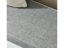 SoBuy Regal Weiß|Kissen^Schuhbank Schmal mit Klappe Garderobenbank mit Sitzkissen FSR98-L-W