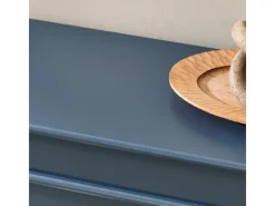 SoBuy Kissen|Sitzbänke^Schuhbank Schmal mit Klappe Garderobenbank mit Sitzkissen Blau FSR82-K-B