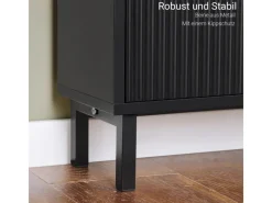 SoBuy Regale Schwarz^Schuhkipper mit 3 Klappen Schuhschrank Schmal für Diele Flur FSR177-H-SCH