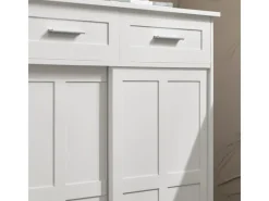 SoBuy Schuhschrank Buffet Küchenschrank Sideboard Kommode Weiß FSB84-W