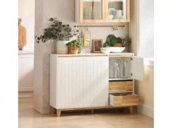 SoBuy Sideboard Küchenschrank Kommode Buffet Schuhschrank TV-Schrank FSB75-WN