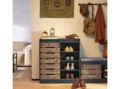 SoBuy Kommode^Sideboard Schuhschrank Kommode Küchenschrank Flurschrank Lowboard FSB65-HG