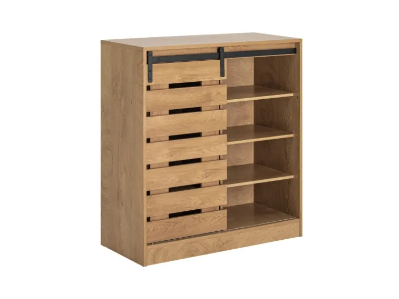 SoBuy Schränke|Bücherregale^Sideboard Schuhschrank Kommode Küchenschrank Flurschrank Lowboard FSB65-N