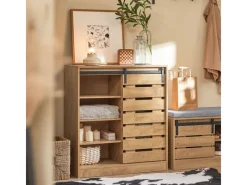 SoBuy Schränke|Bücherregale^Sideboard Schuhschrank Kommode Küchenschrank Flurschrank Lowboard FSB65-N