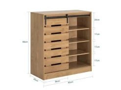 SoBuy Schränke|Bücherregale^Sideboard Schuhschrank Kommode Küchenschrank Flurschrank Lowboard FSB65-N