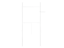 SoBuy Garderoben^Teleskop Kleiderständer mit 2 Kleiderstangen Garderobenständer FRG109-II-W