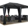 Sojag Pavillon Meridien 12 x 16 Anthrazit 365 cm x 485 cm x 270 cm