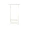 Songmics Garderoben^Kleiderständer 2 Ablagen 40 cm x 87,5 cm x 155 cm Weiß