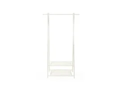 Songmics Garderoben^Kleiderständer 2 Ablagen 40 cm x 87,5 cm x 155 cm Weiß