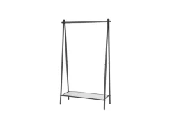 Songmics Regale Schwarz^Kleiderständer 33,5 cm x 92,5 cm x 153 cm Mattschwarz