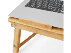 Songmics Laptoptisch Bambus 35 cm x 55 cm x 29 cm Naturfarben