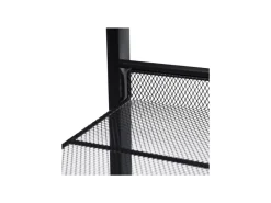 Songmics Schuhregal 3 Ebenen 74 cm x 62,8 cm x 30,7 cm Schwarz