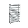 Songmics Schuhregal 8 Ebenen 30,7 cm x 92,5 cm x 163,5 cm Grau