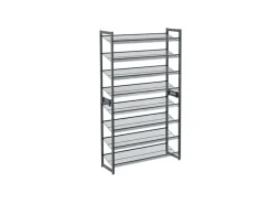 Songmics Schuhregal 8 Ebenen 30,7 cm x 92,5 cm x 163,5 cm Grau