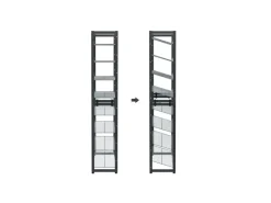 Songmics Schuhregal 8 Ebenen 30,7 cm x 92,5 cm x 163,5 cm Grau