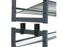 Songmics Schuhregal 8 Ebenen 30,7 cm x 92,5 cm x 163,5 cm Grau