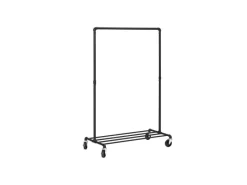 Songmics Schwerlastkleiderständer mit Rollen 40 cm x 120 cm x 156 cm Weiß