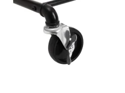 Songmics Schwerlastkleiderständer mit Rollen 40 cm x 120 cm x 156 cm Weiß