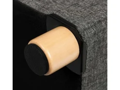 Songmics Hocker^Sitzhocker mit Stauraum 38 cm x 38 cm x 40 cm Grau