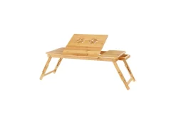 Songmics Sofas^Tischaufsatz Bambus 72 cm x 29 cm x 35 cm Naturfarben