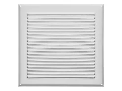 SOTECH Aluminium-Lüftungsgitter 250 x 250 mm Aufschraubbar mit Insektenschutz